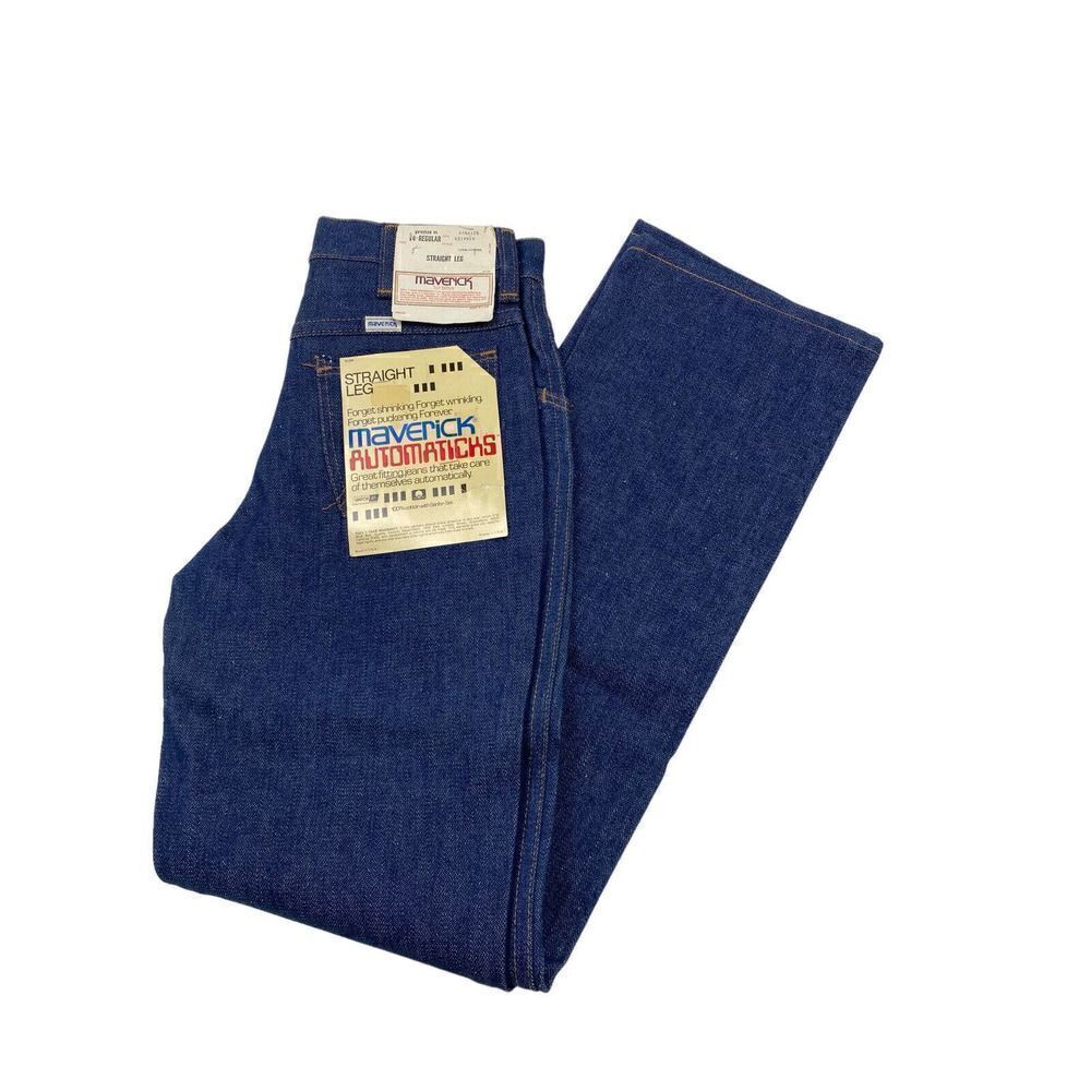 Maverick 80S AUTOMATICS Deadstock Denim Blue Western Jeans Boys 14 Regular‎